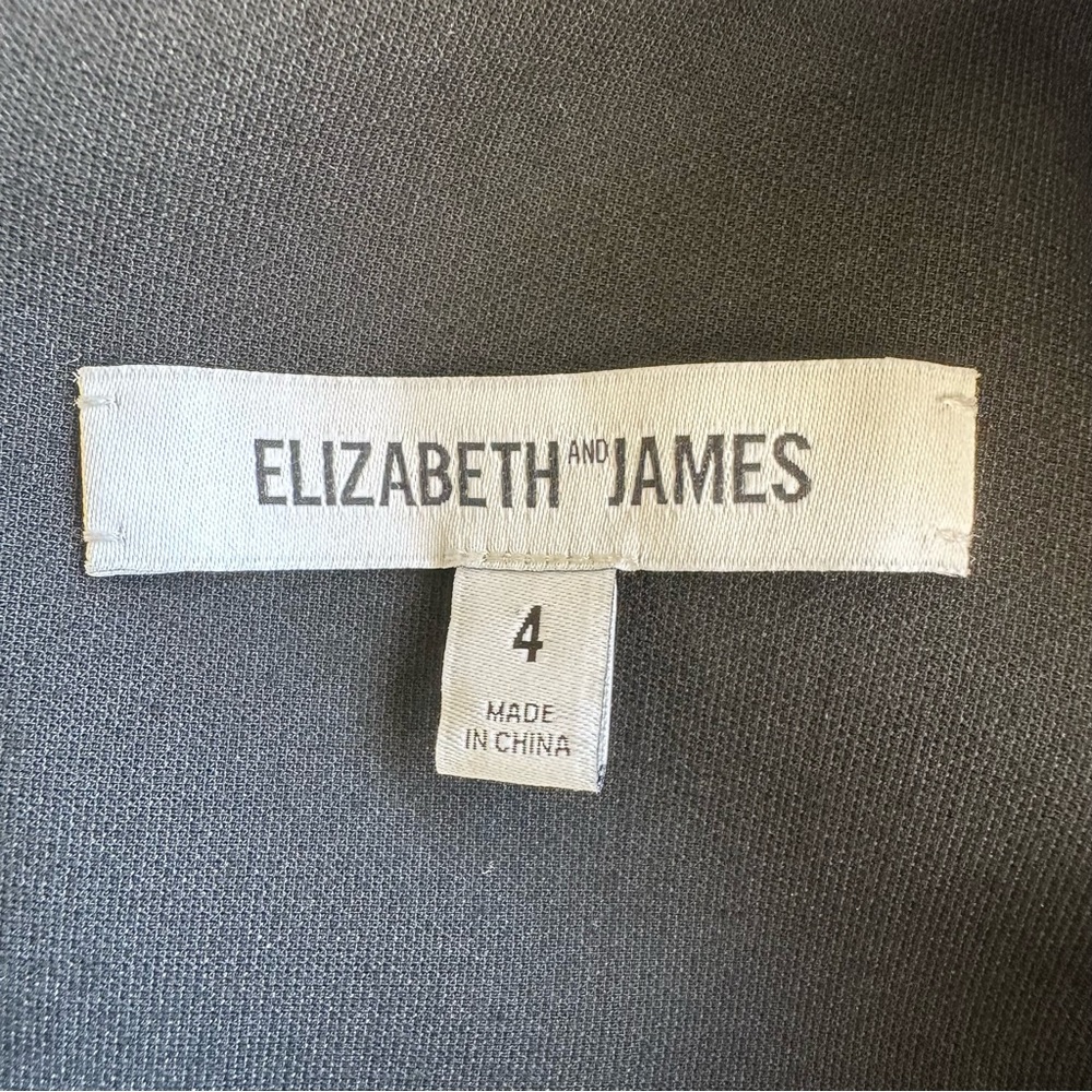 Elizabeth and James Black V-Neck Sheath Dress - Picture 10 of 12